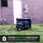 DuroMax XP13000HXT Tri-Fuel Portable Generator, 13,000 W, Electric Start, CO Alert
